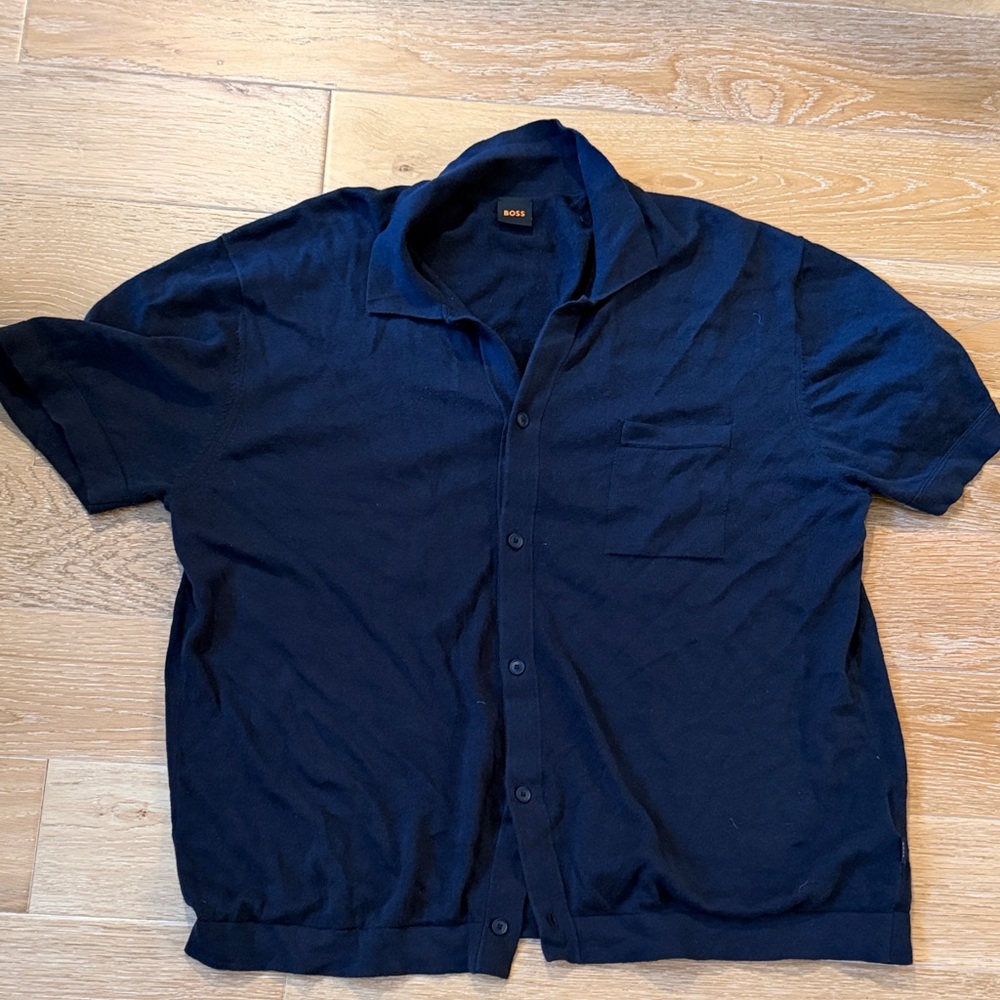 Hugo Boss Midnight Blue Casual Shirt